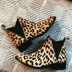 LEOPARD CALF HAIR Booties - Size 7.5 - ALDO